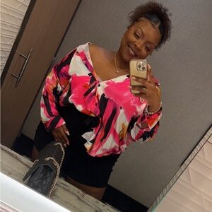 Plus size button down shirt